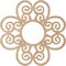 Ekena Millwork Cohen Wood Fretwork Pierced Ceiling Medallion, Alder, 28"OD x 9 5/8"ID x 1/4"T CMWP28X28X0250COAL - alternate 4